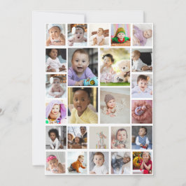 Entwerfen Sie Ihre eigenen 25 Bilder Collage Gerah Mitteilungskarte