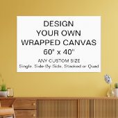 Entwerfen Sie Ihre eigenen 60" x 40" gepackten Can Leinwanddruck (Insitu (Wohnzimmer))