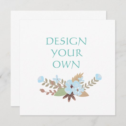 Entwerfen Sie Ihre eigenen Ankündigung Datum freih (Vorne/Hinten)