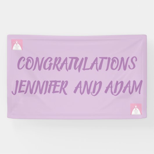 Entwerfen Sie Ihre eigenen Banner für WEDDING (Horizontal)