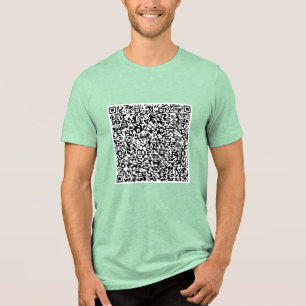 Entwerfen Sie Ihre eigenen benutzerdefinierten QR  Tri-Blend Shirt