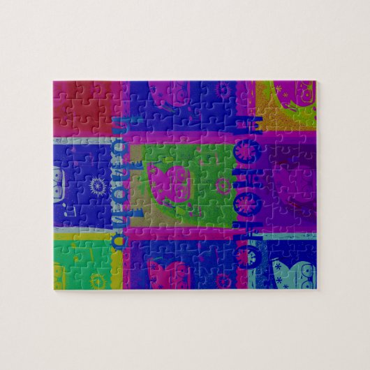 Entwerfen Sie Ihre eigenen besonderen Santa HoHoho Puzzle (Horizontal)