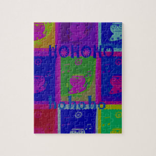 Entwerfen Sie Ihre eigenen besonderen Santa HoHoho Puzzle