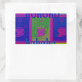 Entwerfen Sie Ihre eigenen besonderen Santa HoHoho Rechteckiger Aufkleber (Tasche)