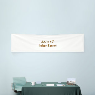 Entwerfen Sie Ihre eigenen einfachen 2,5' x 10' In Banner