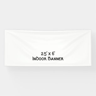 Entwerfen Sie Ihre eigenen einfachen 76 cm x 183 c Banner