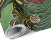 Entwerfen Sie Ihre eigenen eleganten Poinsettias & Geschenkpapier (Rolleneckpunkt)