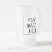 Entwerfen Sie Ihre eigenen Geschenke - Leere Mattglas Bierglas (VorderseiteRechts)