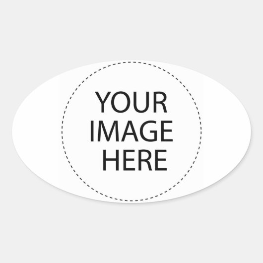 Entwerfen Sie Ihre eigenen Geschenke - Leere Ovaler Aufkleber (Vorderseite)