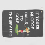 Entwerfen Sie Ihre eigenen Golf-Handtücher. Golfhandtuch (Horizontal)