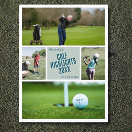 Entwerfen Sie Ihre eigenen Golftour-Highlights Fot Postkarte