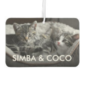 Entwerfen Sie Ihre eigenen Haustiere und nennen Si Autolufterfrischer (Rückseite)