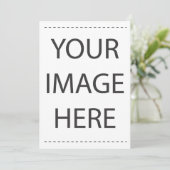 Entwerfen Sie Ihre eigenen individuellen Hochzeits Einladung (Stehend Vorderseite)