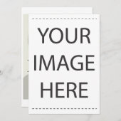 Entwerfen Sie Ihre eigenen individuellen Hochzeits Einladung (Vorne/Hinten)