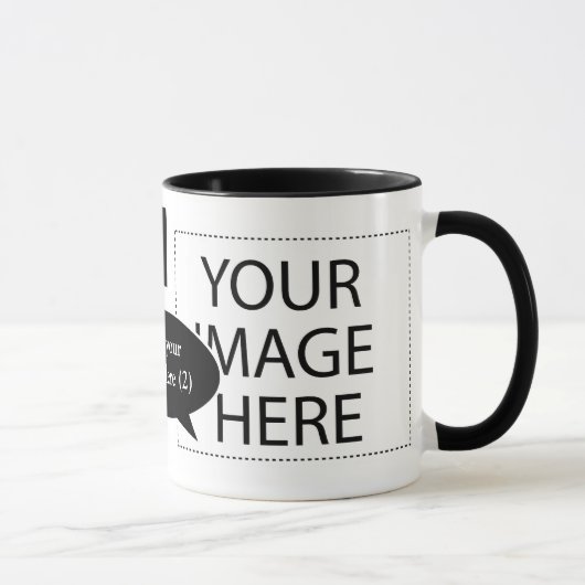 Entwerfen Sie Ihre eigenen, individuellen Sprechbl Tasse (Rechts)