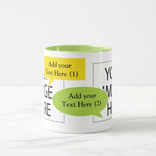 Entwerfen Sie Ihre eigenen, individuellen Sprechbl Tasse (Zentrum)