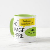 Entwerfen Sie Ihre eigenen, individuellen Sprechbl Tasse (Vorderseite Links)