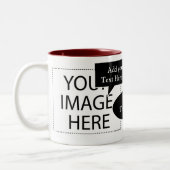 Entwerfen Sie Ihre eigenen, individuellen Sprechbl Zweifarbige Tasse (Links)