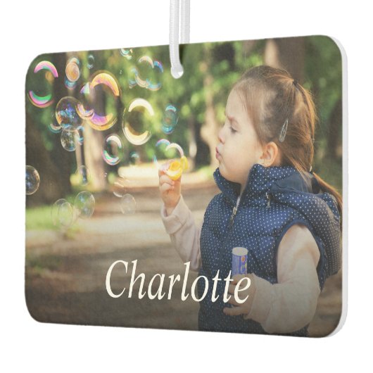 Entwerfen Sie Ihre eigenen Kinder Foto und benenne Autolufterfrischer (Links)