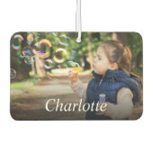 Entwerfen Sie Ihre eigenen Kinder Foto und benenne Autolufterfrischer (Vorderseite)