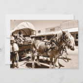 Entwerfen Sie Ihre eigenen Landeinladungen Cowboy  Einladung (Rückseite)