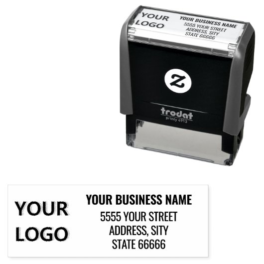 Entwerfen Sie Ihre eigenen Logos oder Foto-Rücksen Permastempel (Beispiel)