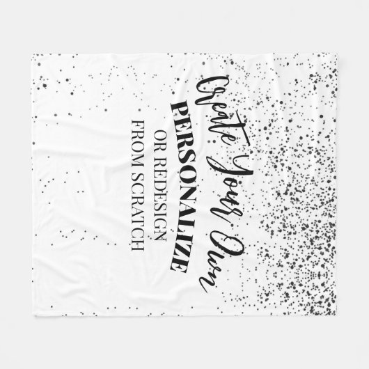 Entwerfen Sie Ihre eigenen Maßstäbe Fleecedecke (Vorderseite (Horizontal))