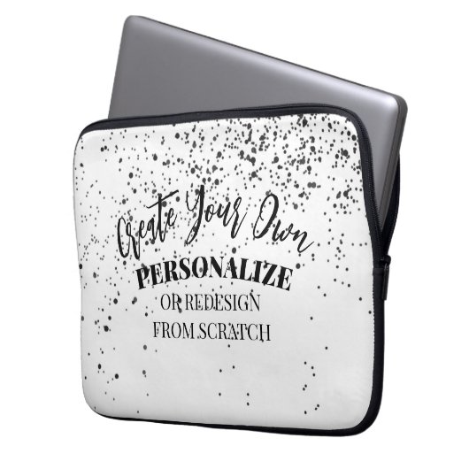 Entwerfen Sie Ihre eigenen Maßstäbe Laptopschutzhülle (Vorderseite Links)