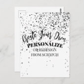 Entwerfen Sie Ihre eigenen Maßstäbe Postkarte (Vorne/Hinten)