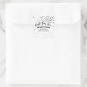 Entwerfen Sie Ihre eigenen Maßstäbe Quadratischer Aufkleber (Tasche)