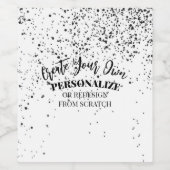 Entwerfen Sie Ihre eigenen Maßstäbe Weinetikett (Einzelnes Label)