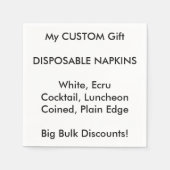 Entwerfen Sie Ihre eigenen Papierkörbe nach Maß. Serviette (Vorderseite)