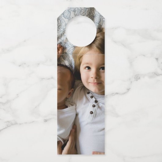 Entwerfen Sie Ihre eigenen personalisierten, maßge Flaschenanhänger (Rückseite)