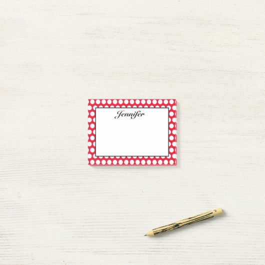 Entwerfen Sie Ihre eigenen Personalisierten weißen Post-it Klebezettel (Auf Schreibtisch)