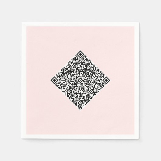 Entwerfen Sie Ihre eigenen QR-Code-Partyservietten Serviette (Vorderseite)
