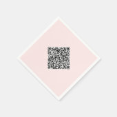 Entwerfen Sie Ihre eigenen QR-Code-Partyservietten Serviette (Ecke)
