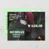 Entwerfen Sie Ihre eigenen QSL Postkarte (Vorne/Hinten)