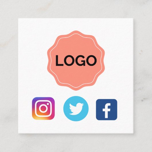 Entwerfen Sie Ihre eigenen Quadratische Visitenkarte (Vorderseite)