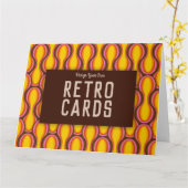 Entwerfen Sie Ihre eigenen Retro-Karten! Anpassbar Karte (Gelbe Blume)