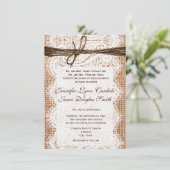 Entwerfen Sie Ihre eigenen rustikalen Hochzeitsein Einladung (Stehend Vorderseite)