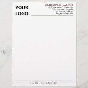 Entwerfen Sie Ihre eigenen Schriftart Business Let Briefbogen
