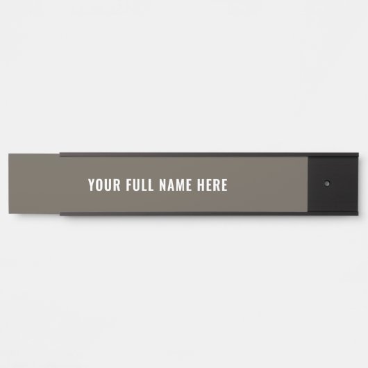 Entwerfen Sie Ihre eigenen Schriftart und Farbenke Türschild (Vorderseite )