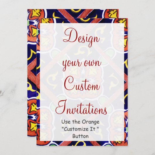 Entwerfen Sie Ihre eigenen Southwestern Invitation Einladung (Vorne/Hinten)