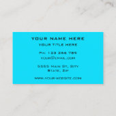 Entwerfen Sie Ihre eigenen Visitenkarten für Farbe Visitenkarte (Rückseite)