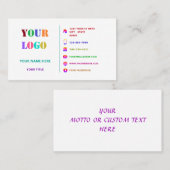 Entwerfen Sie Ihre eigenen Visitenkarten-Schriftar Visitenkarte (Vorne/Hinten)