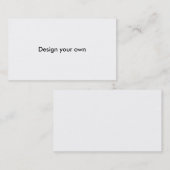 Entwerfen Sie Ihre eigenen Visitenkarten Visitenkarte (Vorne/Hinten)