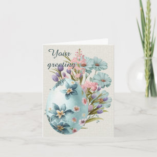 Entwerfen Sie Ihre eigenen Wildblumen & Eierfrühli Karte