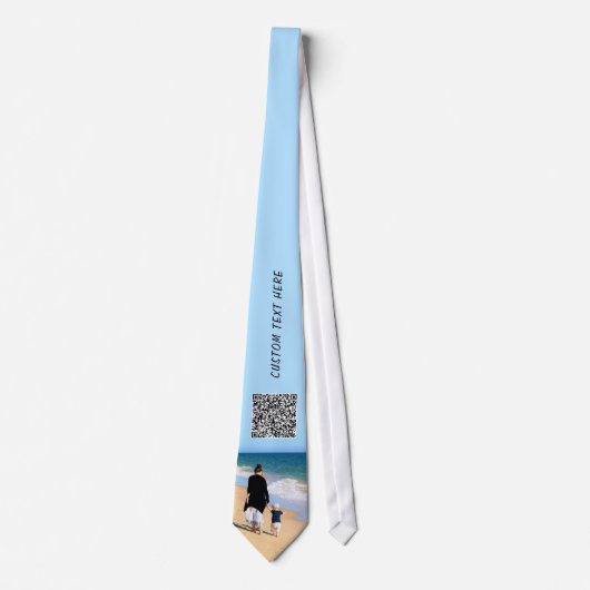 Entwerfen Sie Ihre Fotohalskrawatte mit QR-Code un Krawatte (Vorderseite)