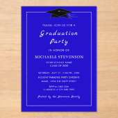 Entwerfen Sie Ihren eigenen Acryl-Abschluss. Acryleinladungen (Vorderseite)