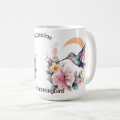 Entwerfen Sie Ihren eigenen Aquarell Hummingbird-I Kaffeetasse (VorderseiteRechts)